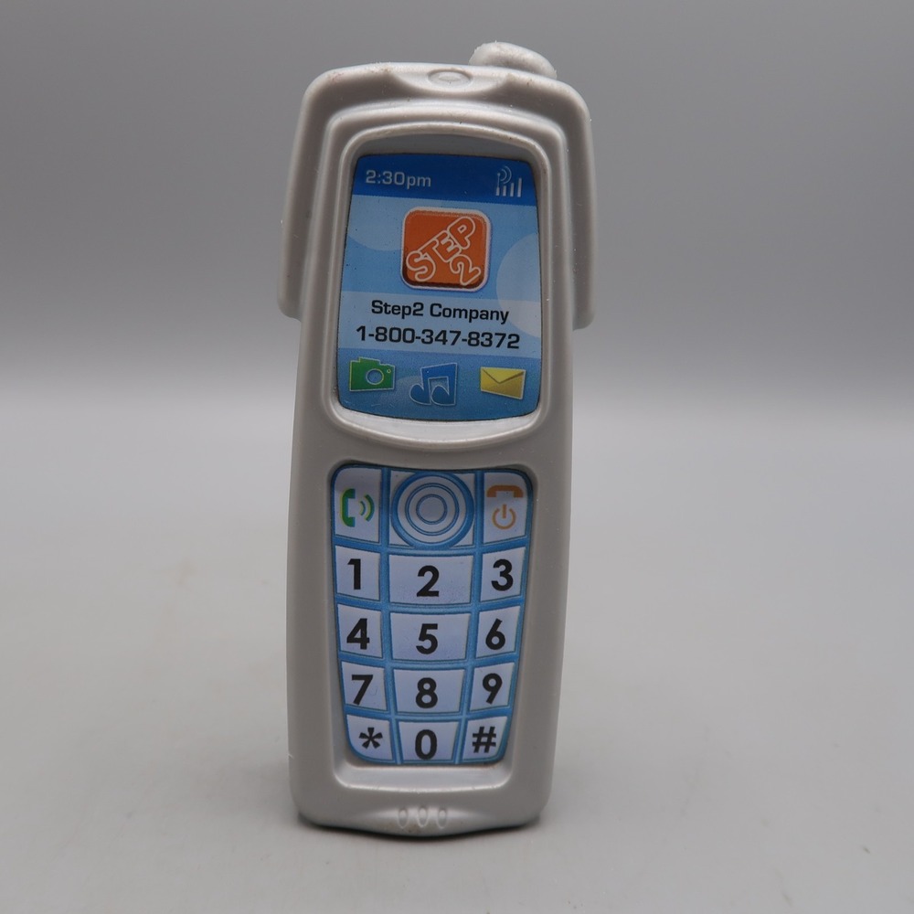 Step2 Kitchen Phone Replacement 5" Gray Plastic Toy Non-Electronic